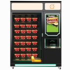 ตู้หยอดเหรียญเค้กพิซซ่าเครื่องหยอดเหรียญสลัดผักสดผลไม้เครื่องจำหน่ายสายพานอาหารสำหรับขาย