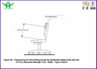 10-30CPM เฟอร์นิเจอร์ / เก้าอี้พนักพิงด้านหลังเครื่องทดสอบความทนทาน QB / T2280-2007