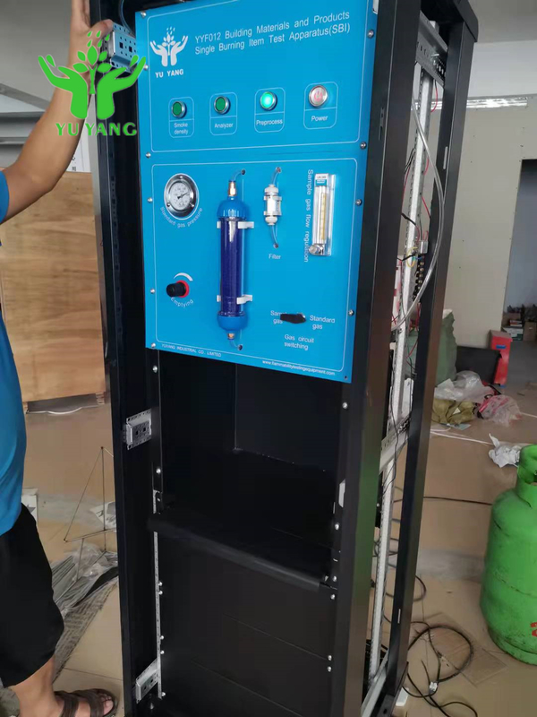 EN 13823 GB/T 20284 เครื่องทดสอบการเผาไหม้แบบเดี่ยวสำหรับวัสดุก่อสร้างแนวนอน