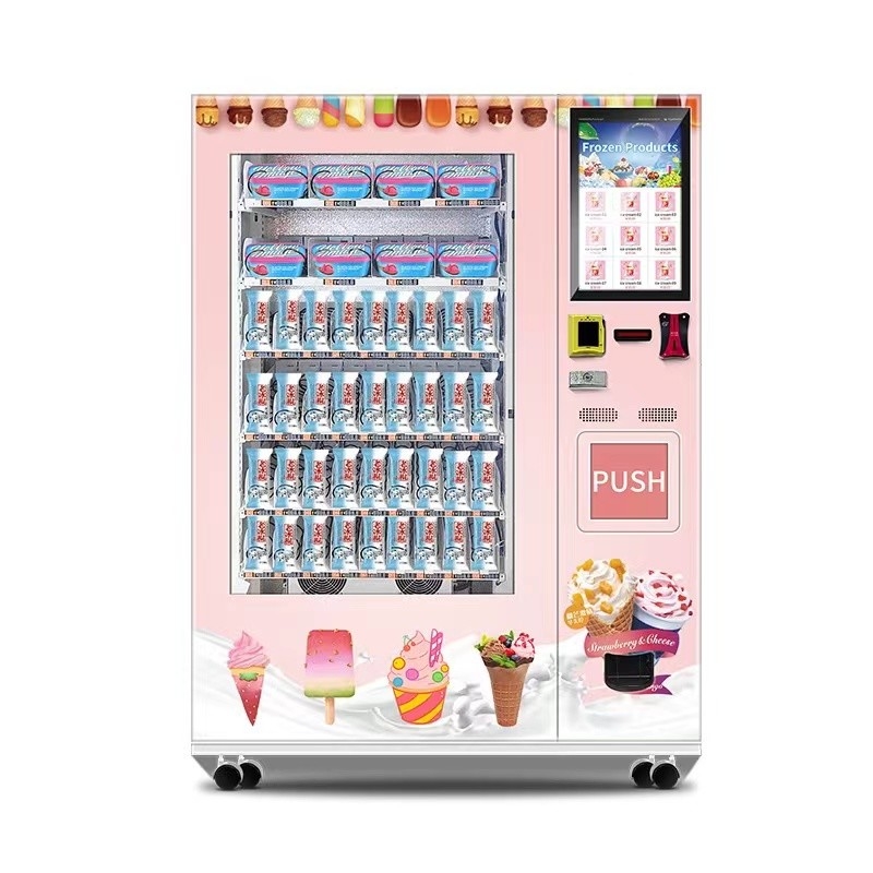 เครื่องจักรที่รัก เครื่องขายอาหารอัตโนมัติความเร็วสูง ตู้จำหน่ายเครื่องดื่มแบบผสมสี