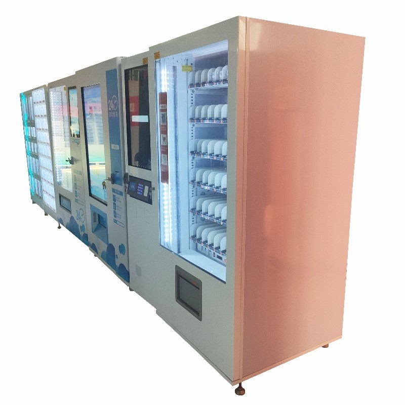เครื่องจักรที่รัก เครื่องขายอาหารอัตโนมัติความเร็วสูง ตู้จำหน่ายเครื่องดื่มแบบผสมสี