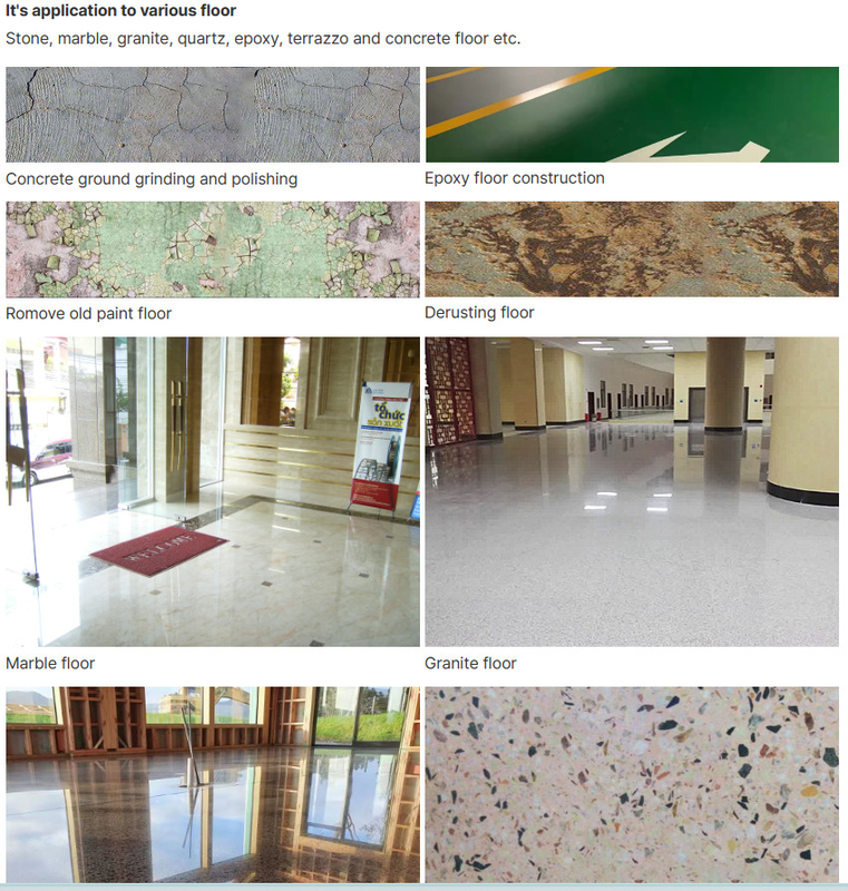 เครื่องบดพื้น 320 รอบนาที ขนาดบรรจุ 98*63*94cm 4000W