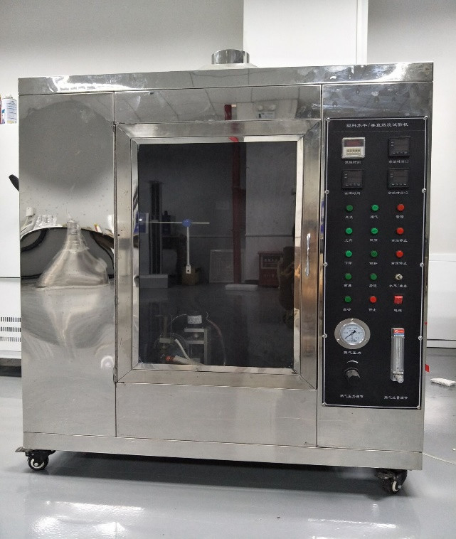 UL 94 ห้องทดสอบเครื่องเผาแบบแนวขวางและแนวตั้ง พร้อมรองรับที่ปรับได้เต็ม
