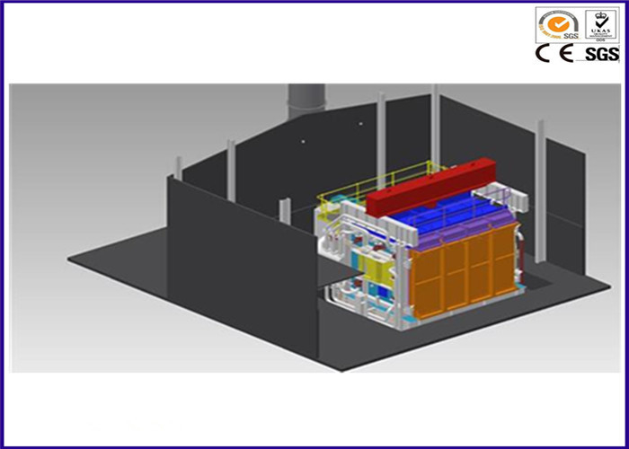 เครื่องทดสอบไฟตามแนวนอนขนาดใหญ่ BS 476 Part 20 สำหรับสภาวะที่เกิดไฟไหม้