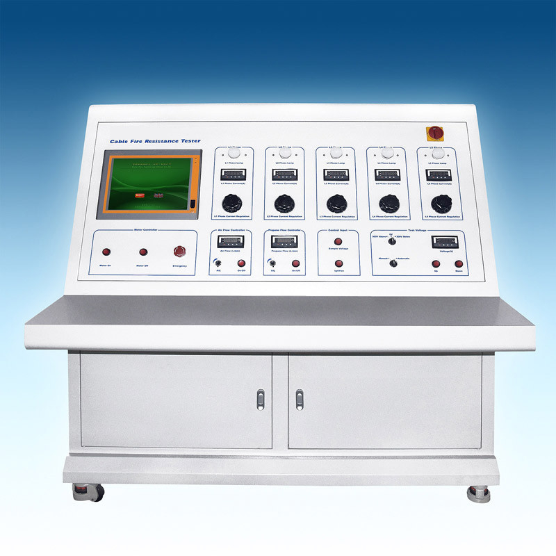 IEC60331 อุปกรณ์ทดสอบสายเคเบิลทดสอบความทนทานต่อไฟด้วยสายไฟสำหรับความสมบูรณ์ของวงจรภายใต้สภาวะที่เกิดไฟ