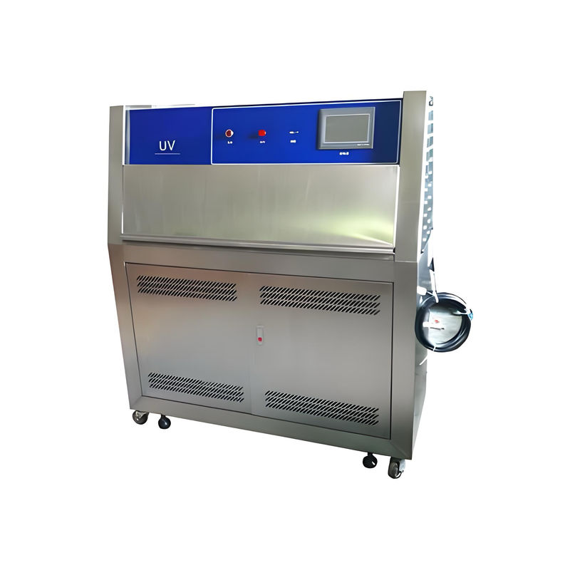 ตู้ทดสอบการเสื่อมสภาพด้วยแสง UV แบบตั้งโปรแกรมได้สำหรับห้องปฏิบัติการ 220V กำลังไฟฟ้าอิเล็กทรอนิกส์ รับประกัน 1 ปี โครงสร้างพลาสติกและกระจก