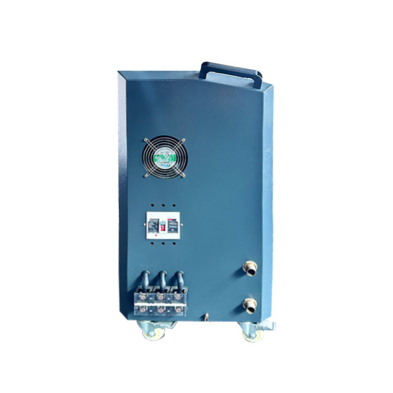 เครื่องทำความร้อนแบบพกพาแบบพกพา 15kW เครื่องทำความร้อนแบบพกพาความถี่สูงชุดทดสอบไฟฟ้าเครื่องทำความร้อนสำหรับการปลอมแปลงด้วยการหลอมร้อนและการรักษาด้วยความร้อน
