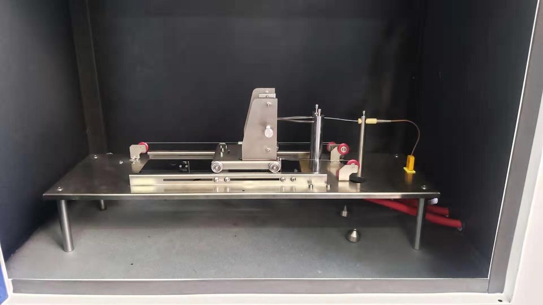 วัดการดับไฟและระยะเวลาการเผาไหม้ GWIT ความไวไฟ GWFI ด้วยเครื่องทดสอบลวดเรืองแสงที่สอดคล้องกับ IEC 60695-2-11