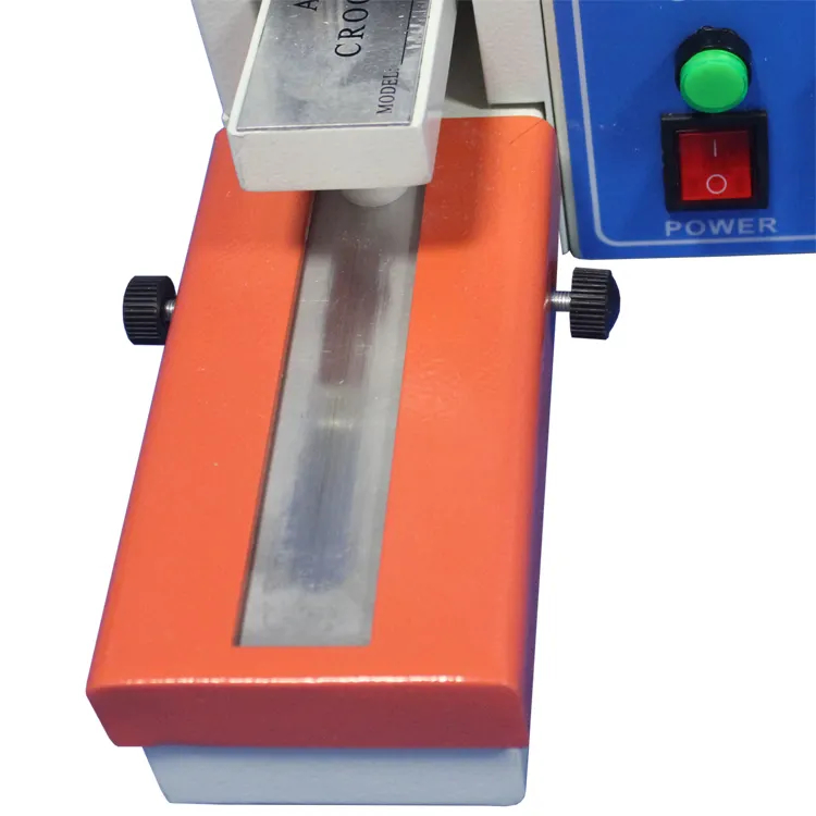เครื่องทดสอบความเร็วสีต่อการหดไฟฟ้า AATCC Crockmeter ร่างวัดความเร็วสีอัตโนมัติ