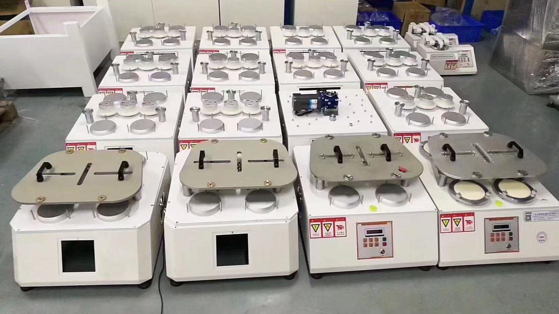 เครื่องทดสอบการขัดถูและขึ้นขนแบบ Martindale ตามมาตรฐาน ISO 12947-2 สำหรับการทดสอบความทนทานของสิ่งทอ