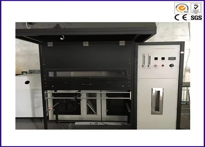 อุปกรณ์การทดสอบความร้อนระบายแสงพื้นที่ตรงกับ ISO 9239-1 ASTM E 846 ด้วยความสูงเพลิงปรับได้ 60-120mm และการวัดความร้อนระบาย 0-15 Kw/m2