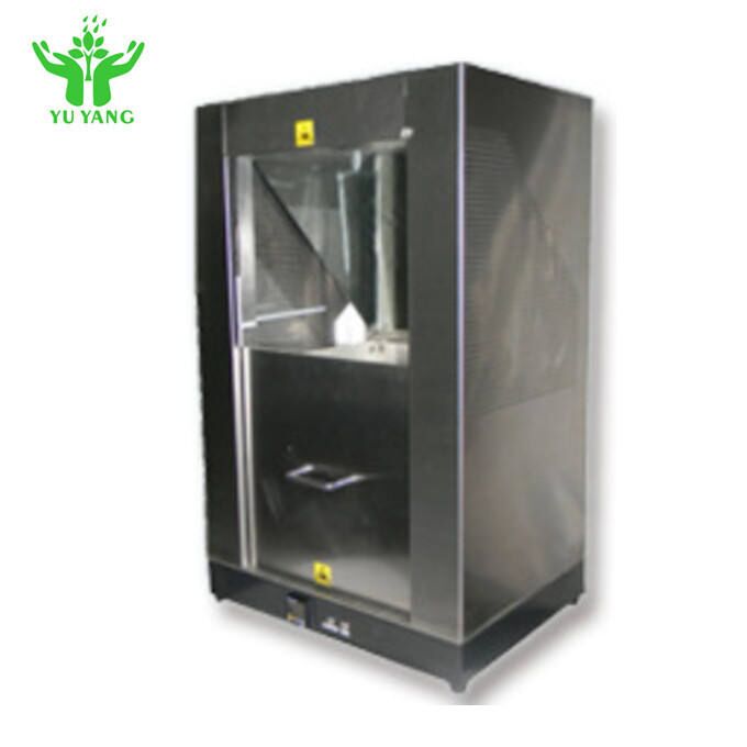 เครื่องทดสอบการติดไฟของผ้าห่ม ASTM D4151 พร้อมตัวอย่างขนาด 70 มม. x 70 มม. และความยาวเปลวไฟ 16 มม. อุปกรณ์ทดสอบไฟ