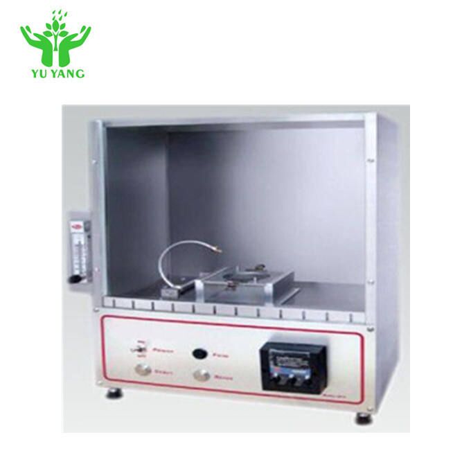 เครื่องทดสอบการติดไฟของผ้าห่ม ASTM D4151 พร้อมตัวอย่างขนาด 70 มม. x 70 มม. และความยาวเปลวไฟ 16 มม. อุปกรณ์ทดสอบไฟ