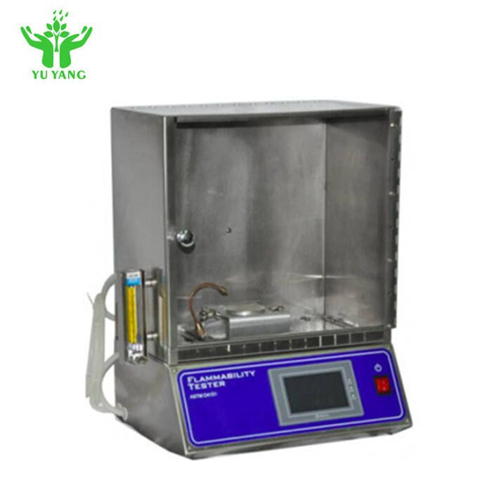 เครื่องทดสอบการติดไฟของผ้าห่ม ASTM D4151 พร้อมตัวอย่างขนาด 70 มม. x 70 มม. และความยาวเปลวไฟ 16 มม. อุปกรณ์ทดสอบไฟ