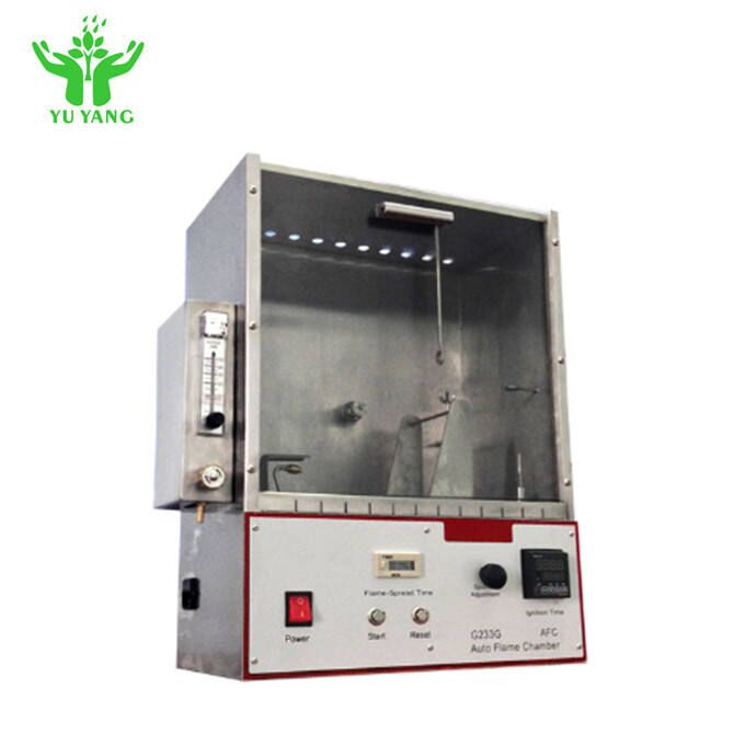 เครื่องทดสอบการติดไฟของผ้าห่ม ASTM D4151 พร้อมตัวอย่างขนาด 70 มม. x 70 มม. และความยาวเปลวไฟ 16 มม. อุปกรณ์ทดสอบไฟ
