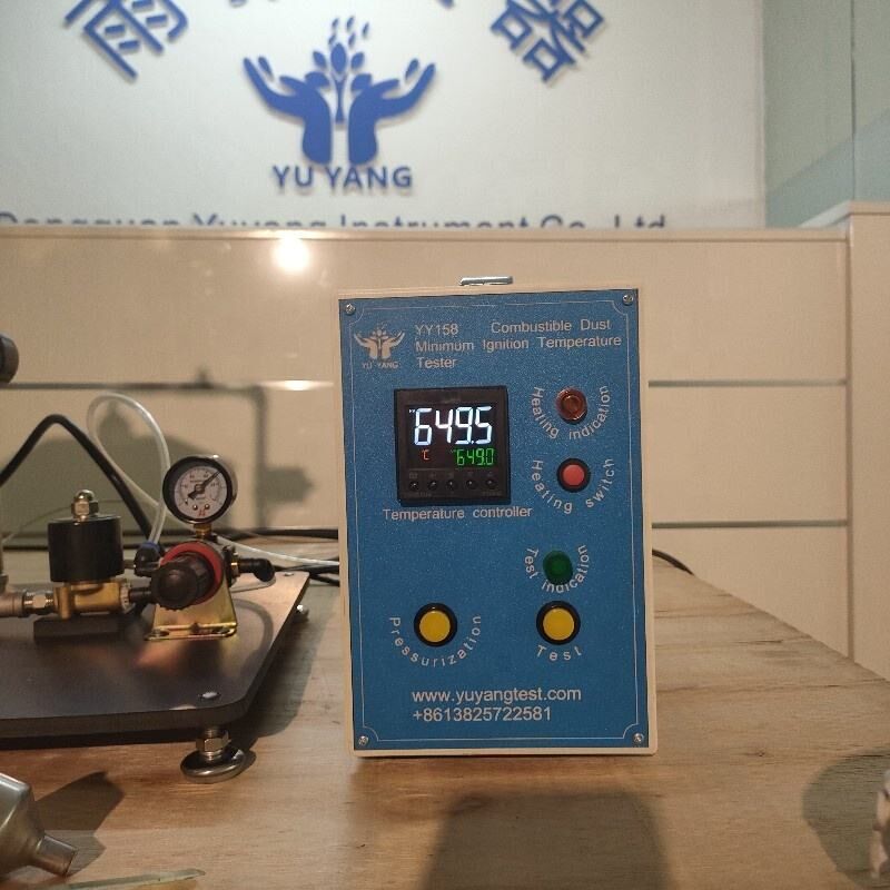 เครื่องทดสอบอุณหภูมิติดไฟต่ำสุดของฝุ่นที่ติดไฟได้ 230V 50Hz พร้อมเครื่องทดสอบการติดไฟแรงดัน 0 ~ 1 บาร์