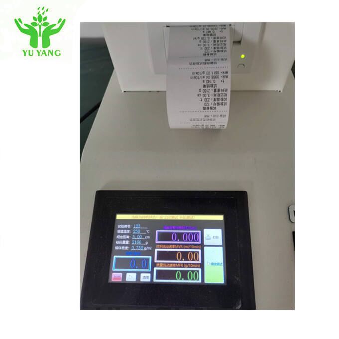 เครื่องวัดดัชนีการไหลหลอมเหลว ISO 1133 ASTM D1238 พร้อมความแม่นยำอุณหภูมิสูง ±0.2°C สำหรับการทดสอบพลาสติก