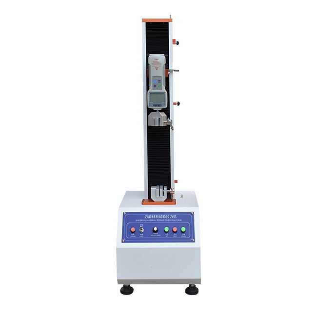เครื่องทดสอบความยืดหยุ่นเสาเดียวอัตโนมัติ 5kN 10kN สําหรับการทดสอบห้องปฏิบัติการการขยายความยาวของ Peel Adhesion