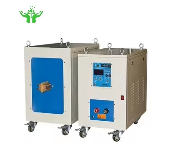 อุปกรณ์ทำความร้อนแบบเหนี่ยวนำกำลังสูง 60kW ควบคุมด้วย PLC สำหรับโรงงานตีเหล็กและโรงงานอบชุบโลหะ
