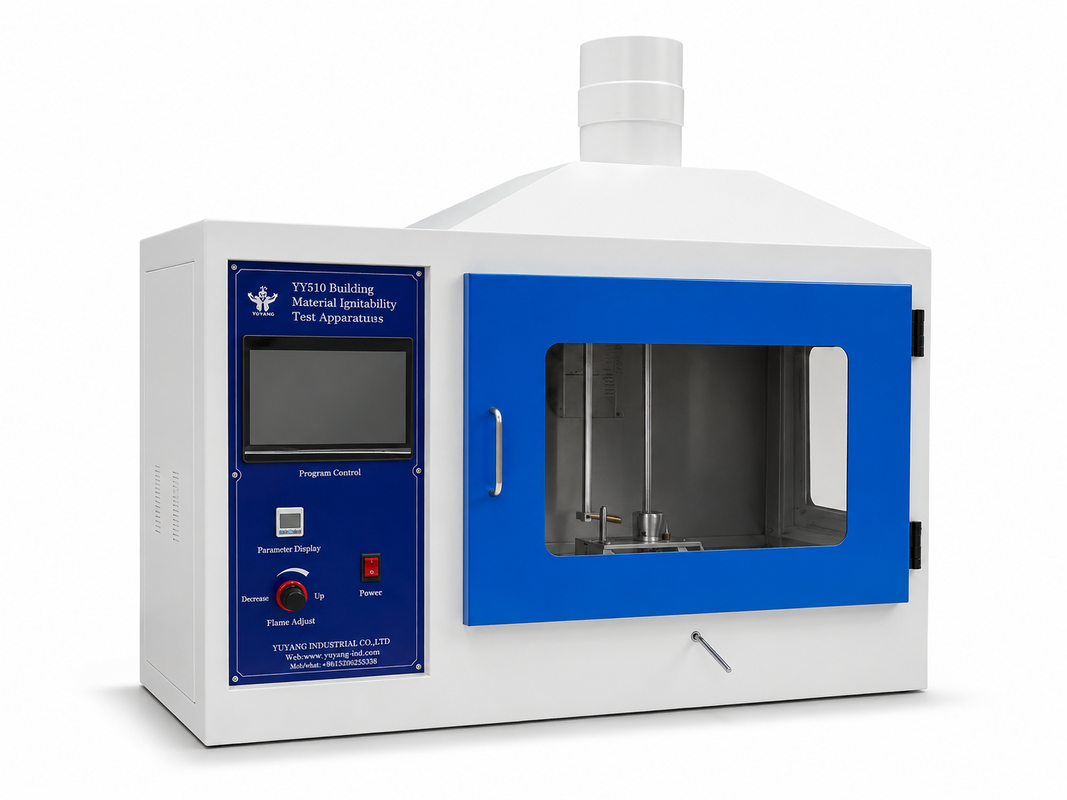 เครื่องทดสอบความเผาไหม้ของวัสดุอาคาร ISO11925 เตาทดสอบไฟสําหรับการประเมินผลการเผาไหม้
