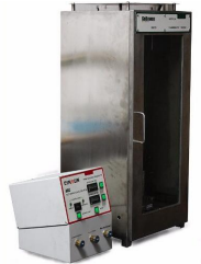 อุปกรณ์ทดสอบความต้านทานไฟด้านล่างของผ้า ASTM D6413 ISO 6941 เครื่องทดสอบความต้านทานไฟด้านล่าง