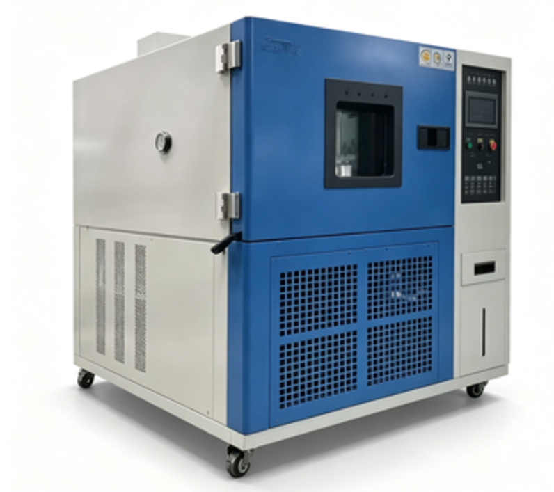 YYE-010 ห้องทดสอบแรงกระแทกทางความร้อนที่มีการควบคุม PID SSR, SUS#304 สแตนเลส, และ TEMI 880 Controller สําหรับอะไหล่อิเล็กทรอนิกส์และรถยนต์