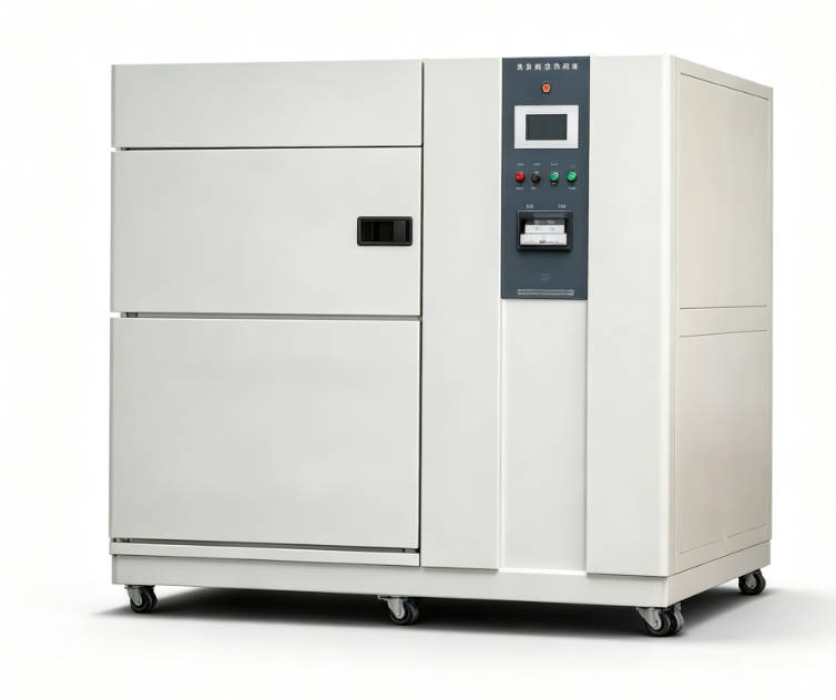 YYE-010 ห้องทดสอบสภาพแวดล้อมสแตนเลสพร้อมระบบควบคุม PID และ SSR และการออกแบบสองห้องสำหรับเครื่องทดสอบการช็อกด้วยความร้อน