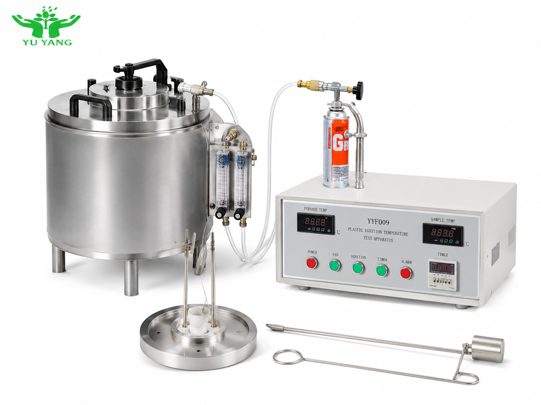 ASTM D1929 Flash-Ignition Tester with 150 ℃ ~ 450 ℃ Range and ± 2 ℃ Accuracy for Polymer Materials