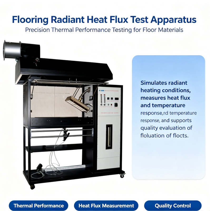 High Precision Flooring Radiant Heat Flux Test Device Floor Heating Material Thermal Performance Testing Instrument