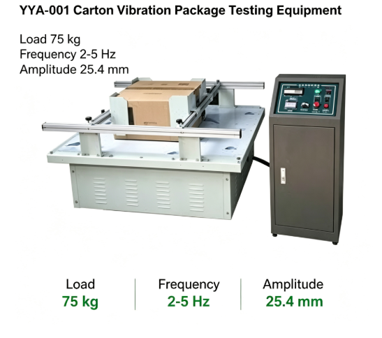 Vertical Vibration Test Machine with 0-100kg Load and 1~400Hz Sine Wave for Package Transportation Simulation