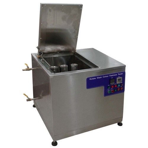 เครื่องทดสอบความคงทนของสี Rotawash เครื่องวัดการซักสำหรับสิ่งทอ