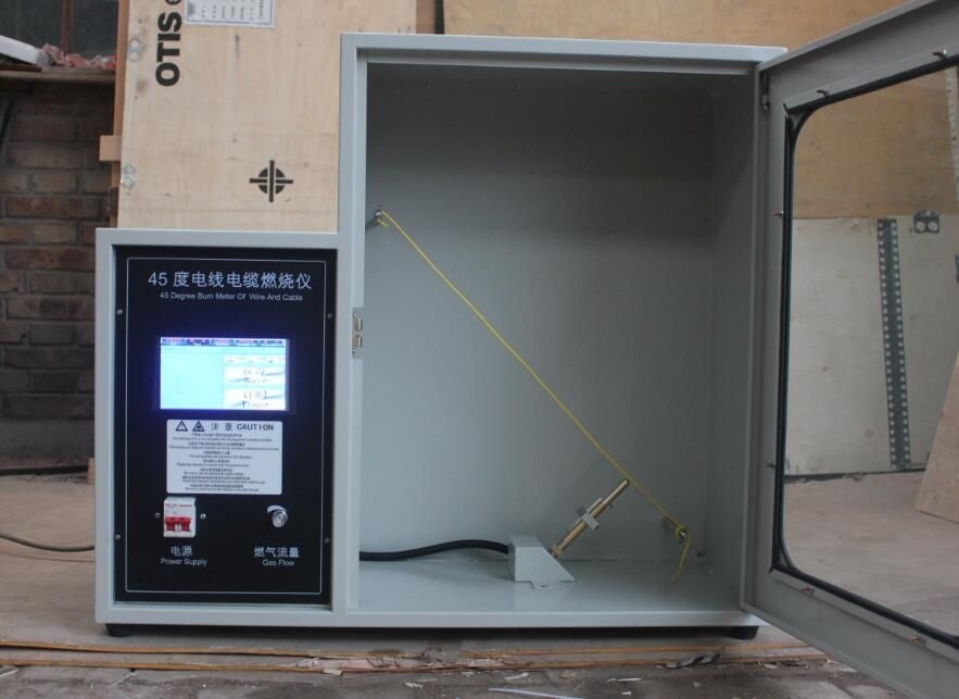 ISO 6722-1 เครื่องทดสอบการติดไฟแบบ Single Core สำหรับประสิทธิภาพการหน่วงไฟของสายเคเบิล