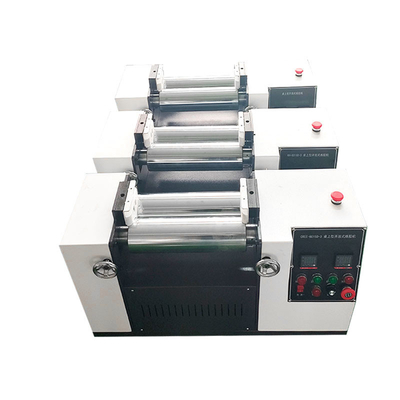 AC380V สองม้วนผสมโรงสีห้องปฏิบัติการเครื่องทำความร้อนไฟฟ้ายางและพลาสติก