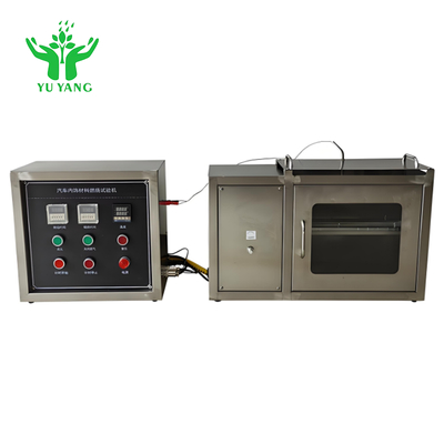 Din 75200 Fmvss302 เครื่องทดสอบความเผาไหม้ของวัสดุภายในรถยนต์มาตรฐาน